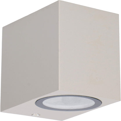 NØRD Down - LED Wandlamp buiten met GU10 fitting - Rome - Vierkant - IP44 - Grijs