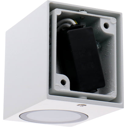 Comnox - NØRD Down - LED Wandlamp Buiten met GU10 fitting - Weerbestendig IP44 - Duurzaam aluminium - buitenverlichting - wit