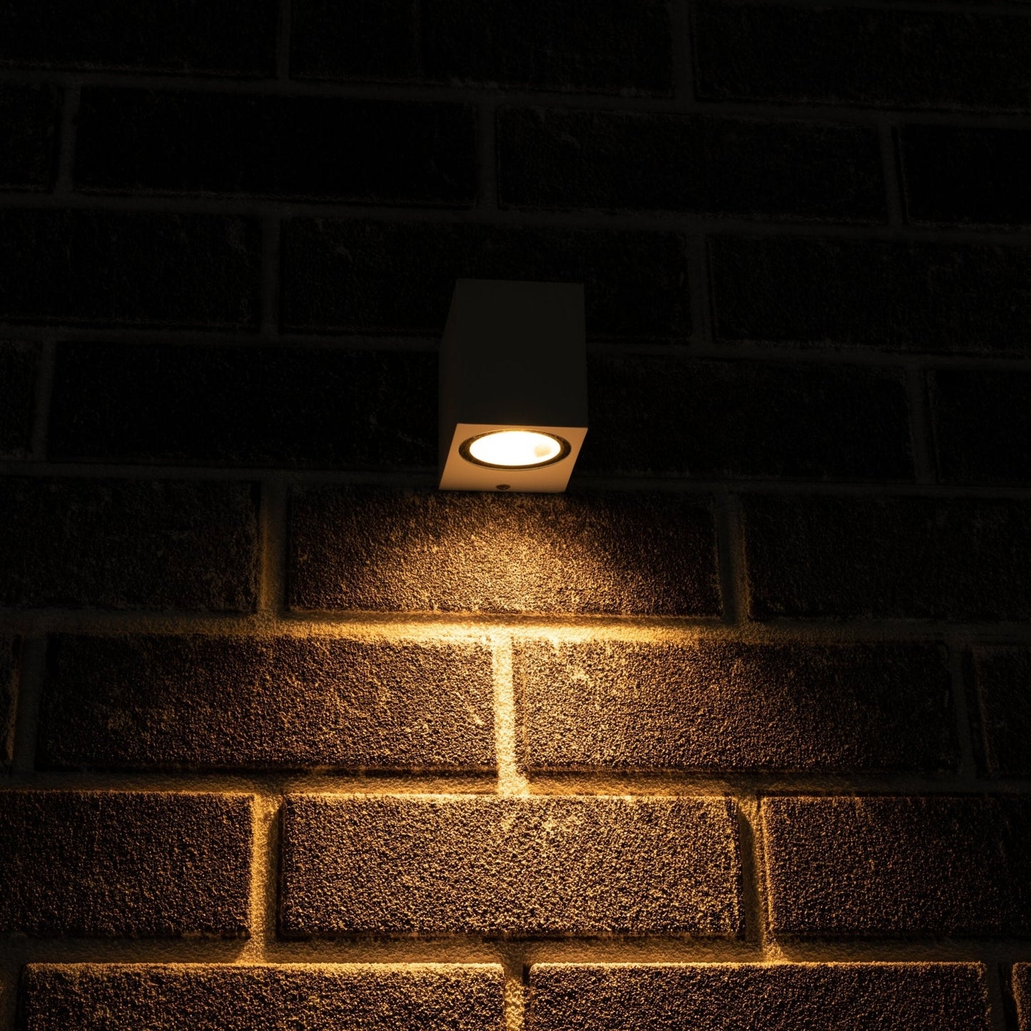 NØRD Down - LED's Light LED Wandlamp Buiten met GU10 fitting - Vierkant - IP44 - Wit - Model Rome