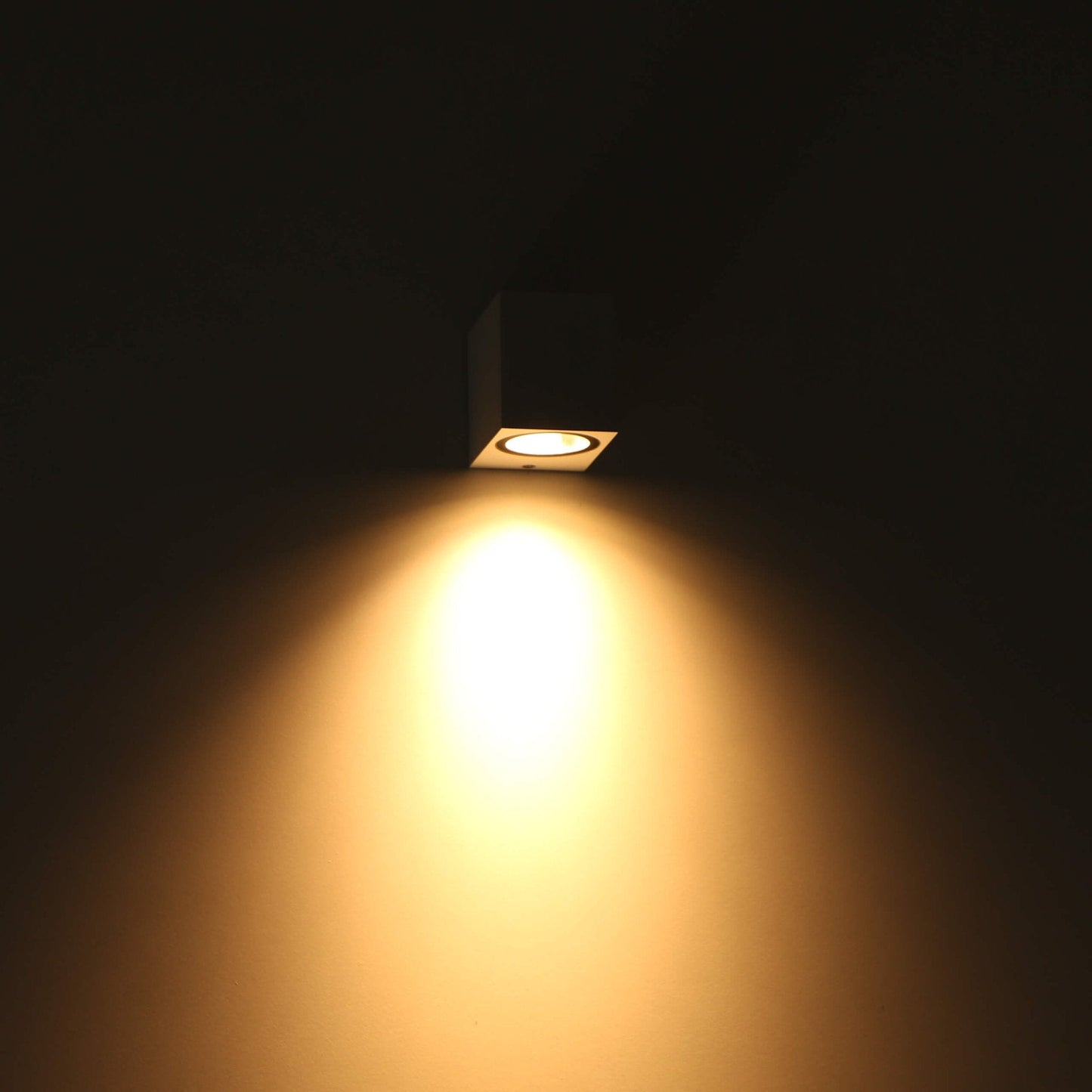 NØRD Down - LED's Light LED Wandlamp Buiten met GU10 fitting - Vierkant - IP44 - Wit - Model Rome