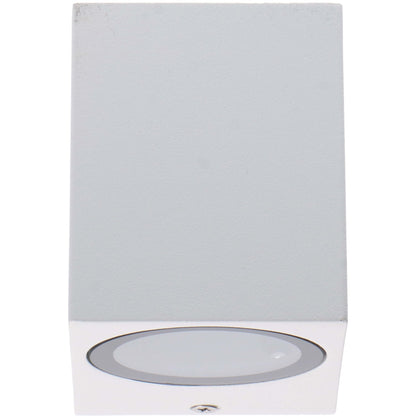 Comnox - NØRD Down - LED Wandlamp Buiten met GU10 fitting - Weerbestendig IP44 - Duurzaam aluminium - buitenverlichting - wit