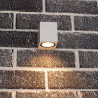 Comnox - NØRD Down Model Rome - Duurzame Buitenverlichting - Wit Aluminium