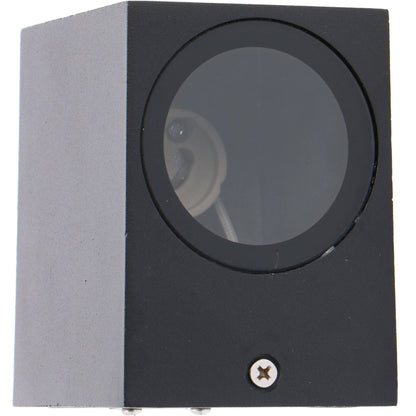 NØRD Down - LED's Light LED Wandlamp Buiten met GU10 fitting - Vierkant - IP44 - Zwart - Model Rome