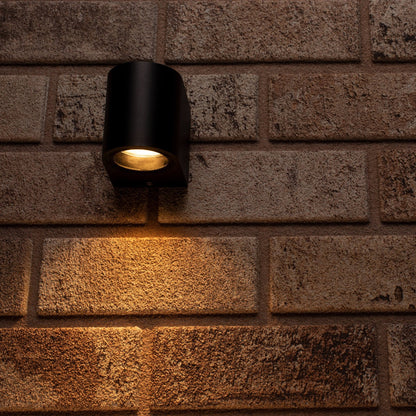 LED's Light LED Wandlamp buiten met GU10 fitting - Rond - Model San Marino - IP44 - Zwart