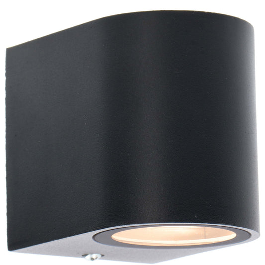 LED's Light LED Wandlamp buiten met GU10 fitting - Rond - Model San Marino - IP44 - Zwart