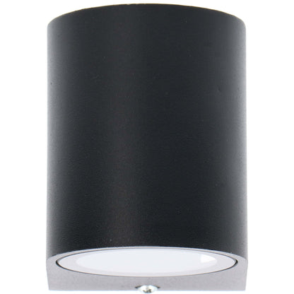 LED's Light LED Wandlamp buiten met GU10 fitting - Rond - Model San Marino - IP44 - Zwart