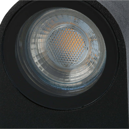 Comnox - San Marino - Buitenwandlamp - Weerbestendig - Comfortabel verlichtingsoplossing - GU10 fitting - IP44 - zwart