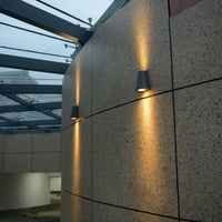 Comnox - Como LED Wandlamp Buiten - Modern Design - Antraciet Aluminium