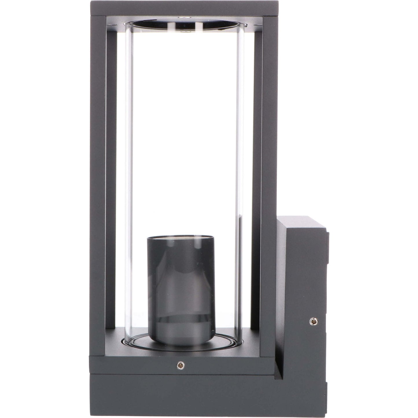 Comnox - LED's Light - Buitenwandlamp met glazen ruiten - Weerbestendig & Duurzaam - E27 fitting - IP44 - Antraciet