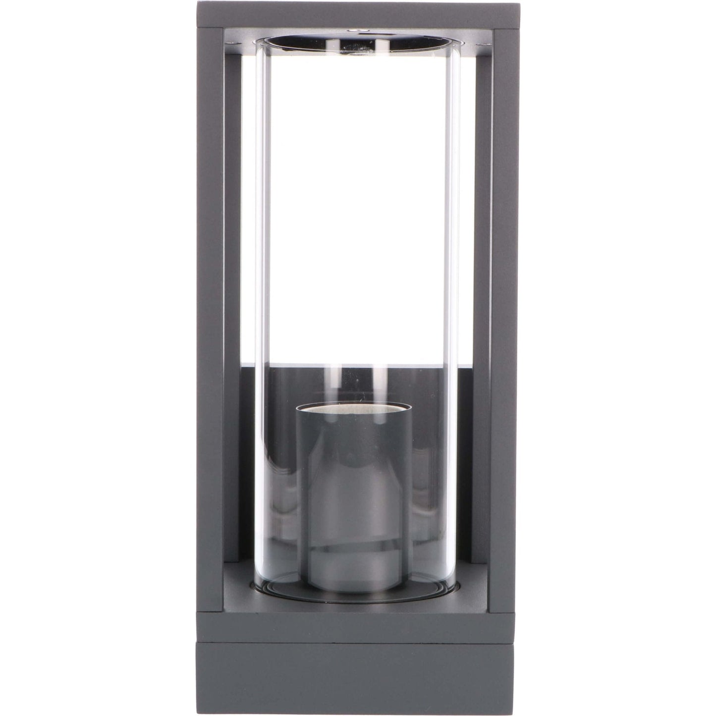 Comnox - LED's Light - Buitenwandlamp met glazen ruiten - Weerbestendig & Duurzaam - E27 fitting - IP44 - Antraciet