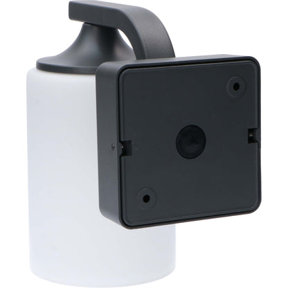 Comnox - LED Wandlamp Milky Noto Antraciet - Gelijkmatige verlichting - Verlaagd verblinding - E27 fitting - IP44 - buitenwandlamp