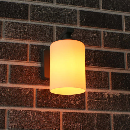 LED's Light LED Wandlamp Milky met E27 fitting - IP44 - Model Noto - Antraciet