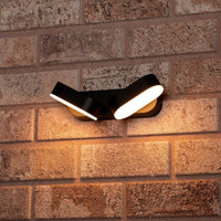 Comnox - LED's Light Model Rieti - Verstelbare Dubbele Wandlamp - Zwart Aluminium