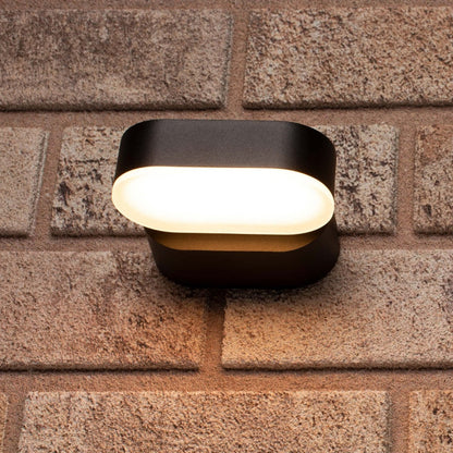 Comnox - Wandlamp Buitenlicht Rieti - Warm wit licht voor een sfeervolle buitenruimte - IP44 waterbestendig - 11 cm (L) x 10 cm (B) x 5.4 cm (H)