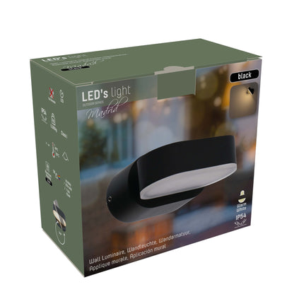 LED's Light LED Buitenlamp - Model Rieti - Warm wit - IP44 waterbestendig - Zwart