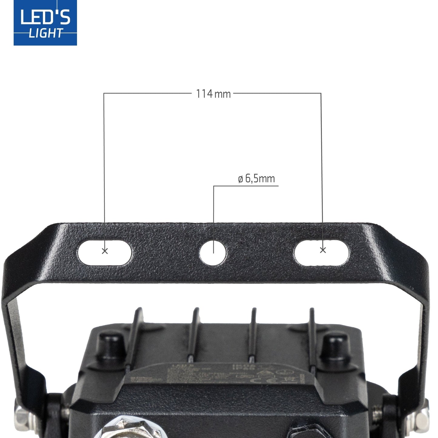 Zwarte LED buitenverlichting met bewegingssensor, voor tuin of terras. Geïntegreerde sensor detecteert beweging en activeert automatisch de verlichting.