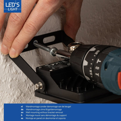 Comnox - LED's Light Buitenlamp Schijnwerper 1400 - Krachtig licht voor binnen en buiten - 10 watt verbruik - 1400 lumen