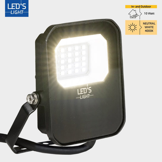 Comnox - LED's Light Buitenlamp Schijnwerper 1400 - Krachtig licht voor binnen en buiten - 10 watt verbruik - 1400 lumen