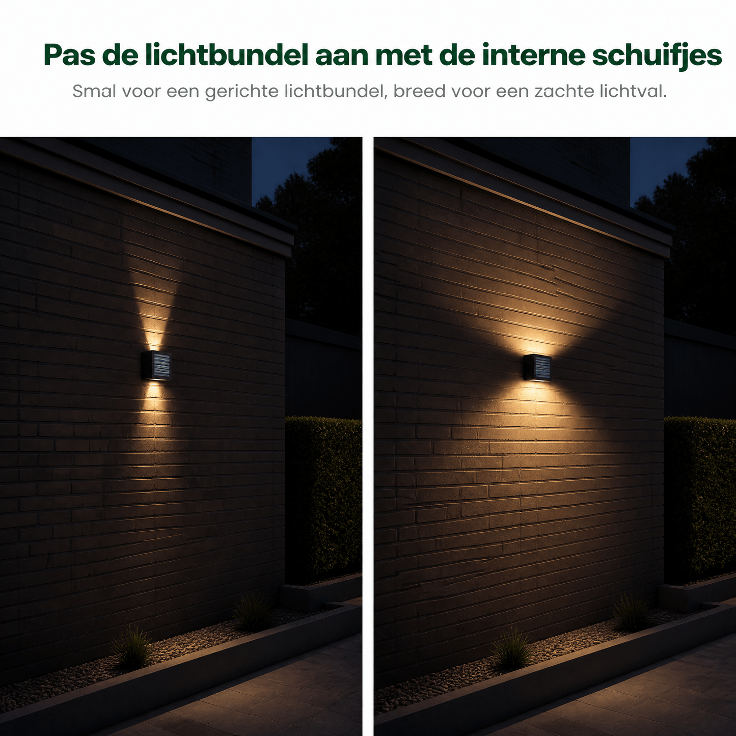 Comnox - LED's Light Solar Buitenlamp - Draadloos Lichteffect - Zwart