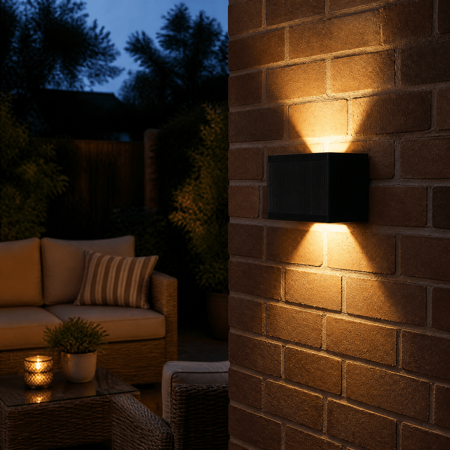 Comnox - LED's Light Solar Buitenlamp - Draadloos Lichteffect - Zwart