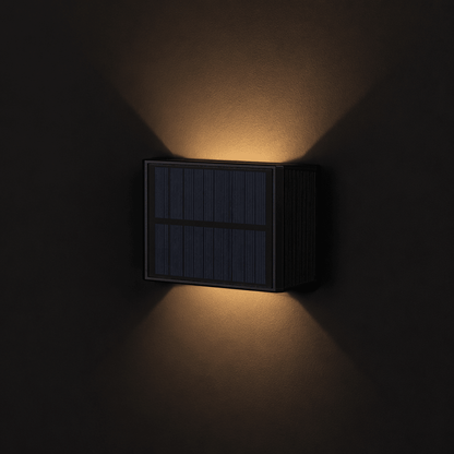 Comnox - LED's Light Solar Buitenlamp - Draadloos Lichteffect - Zwart