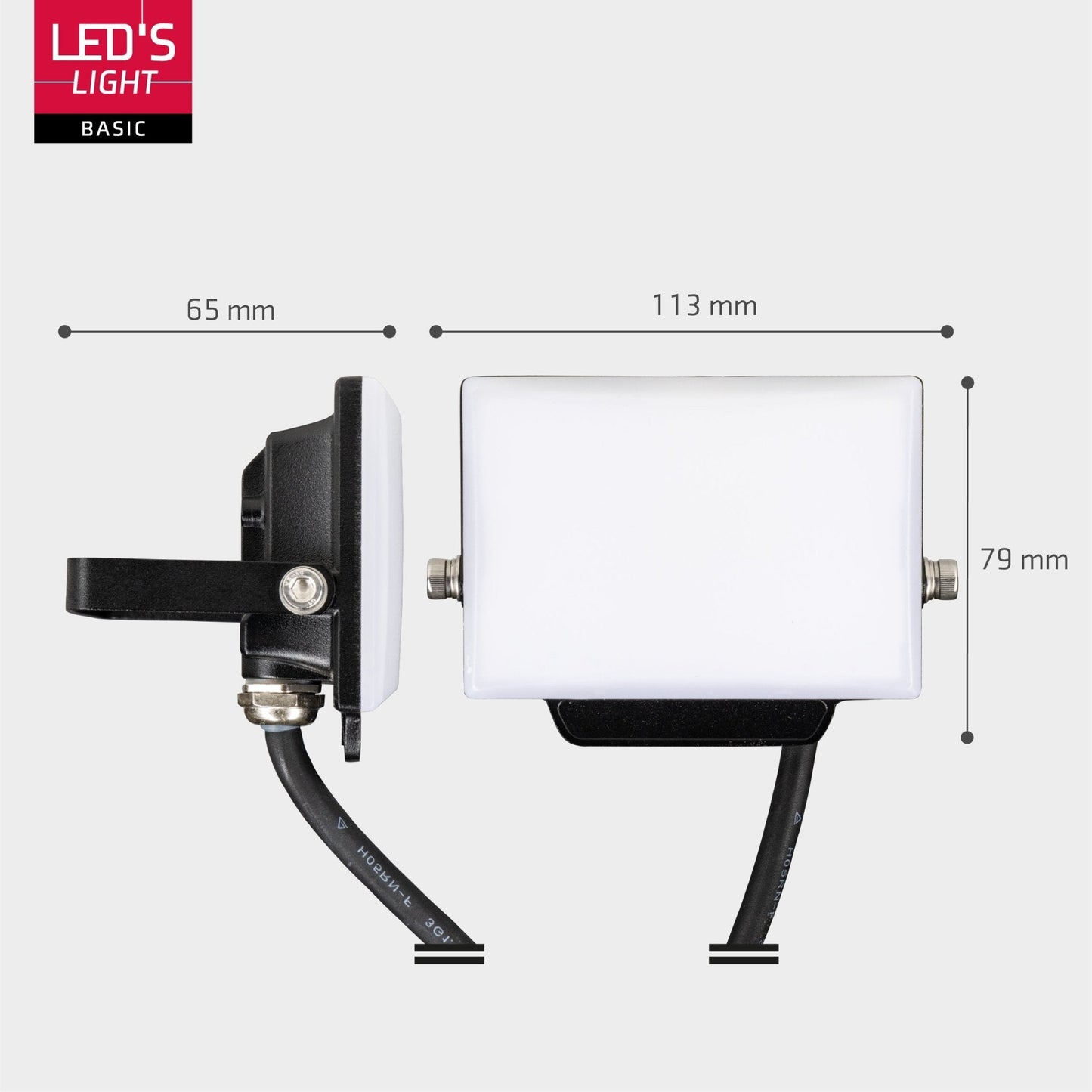 LED's Light Floodlight 900 met beugel - Universeel voor binnen en buiten - 10W