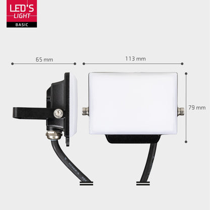 LED's Light Floodlight 900 met beugel - Universeel voor binnen en buiten - 10W