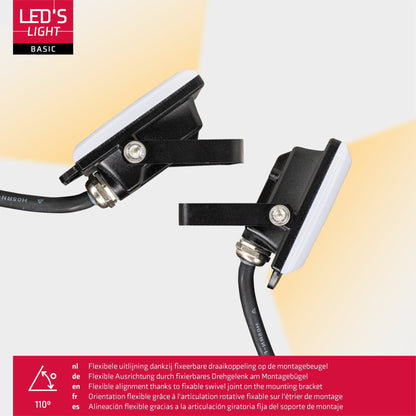 LED's Light Floodlight 900 met beugel - Universeel voor binnen en buiten - 10W