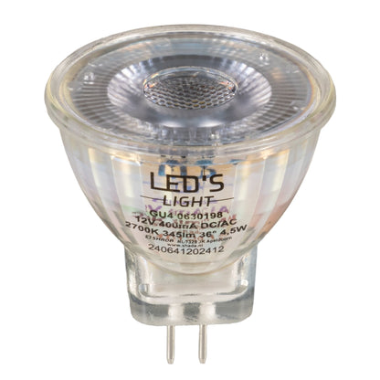 LED's Light LED Lamp met GU4 fitting - 12V - MR11 - Warm wit licht - 4W vervangt 35W