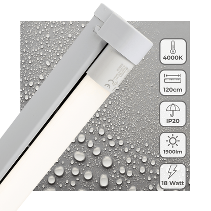 LED's Light LED licht balk 120 cm voor binnen - Armatuur inclusief LED TL buis - 1900 lm