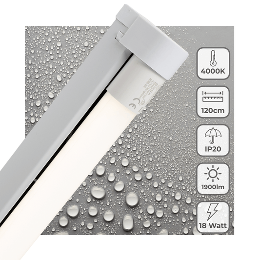 LED's Light LED licht balk 120 cm voor binnen - Armatuur inclusief LED TL buis - 1900 lm