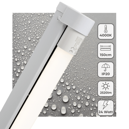 LED's Light LED licht balk 150 cm voor binnen - Armatuur inclusief LED TL buis - 2520 lm