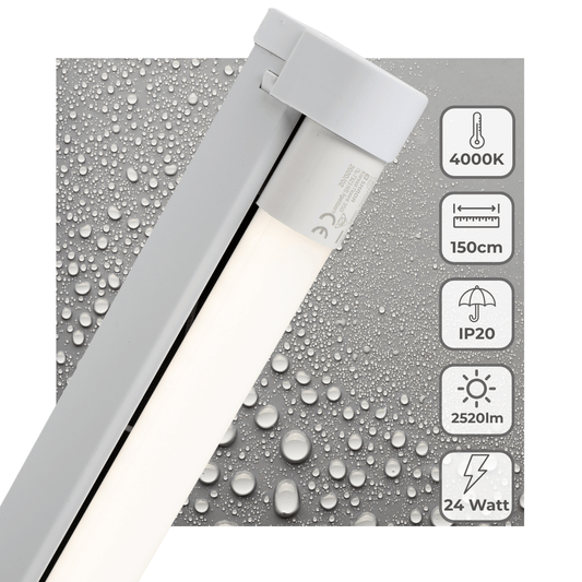 LED's Light LED licht balk 150 cm voor binnen - Armatuur inclusief LED TL buis - 2520 lm