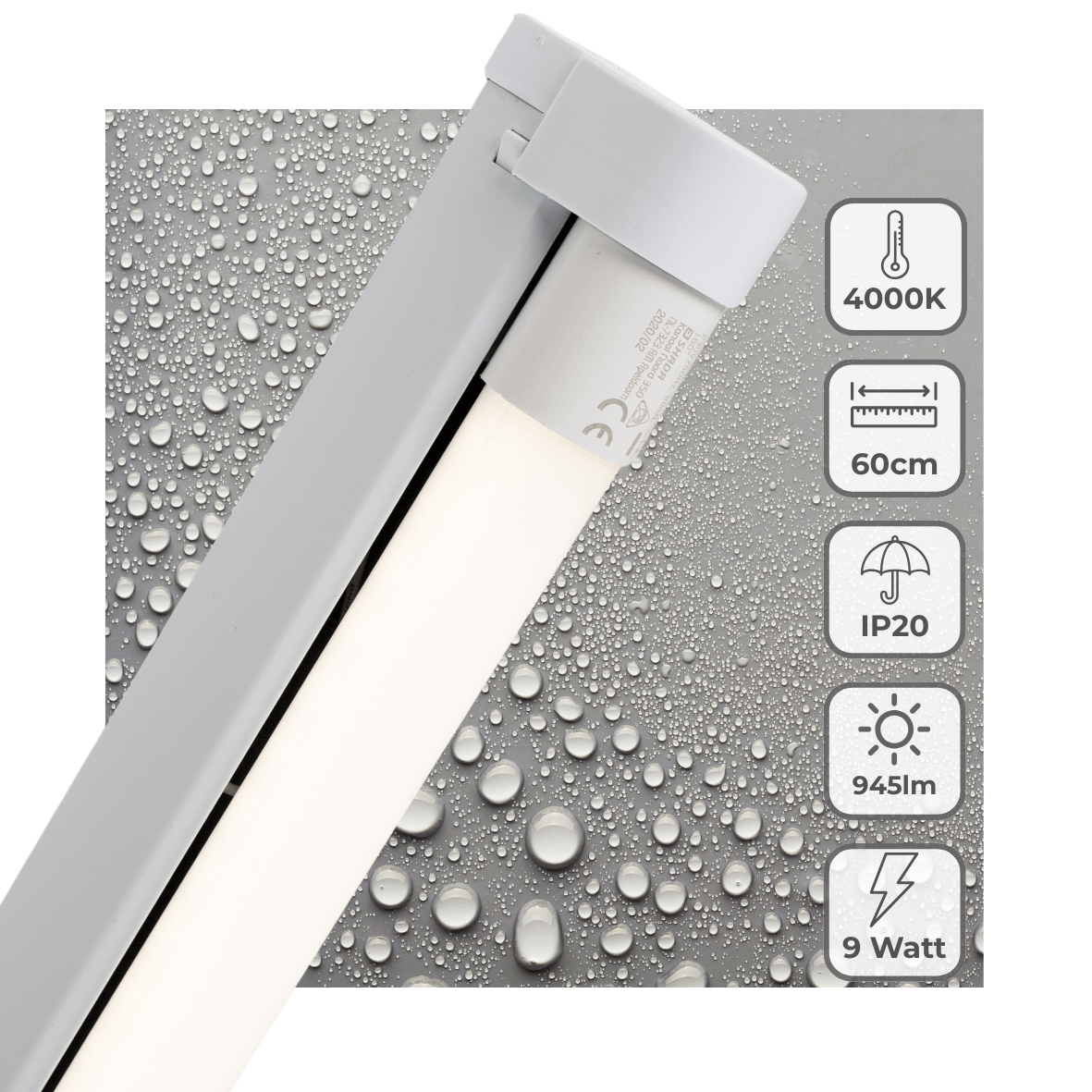 Verstelbare wandlamp met sensor en geometrisch ontwerp