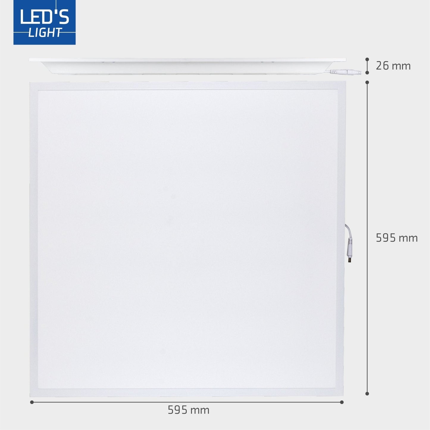 Comnox - LED's Light LED Paneel - Gelijkmatige verlichting - 595x595mm Neutraal Wit
