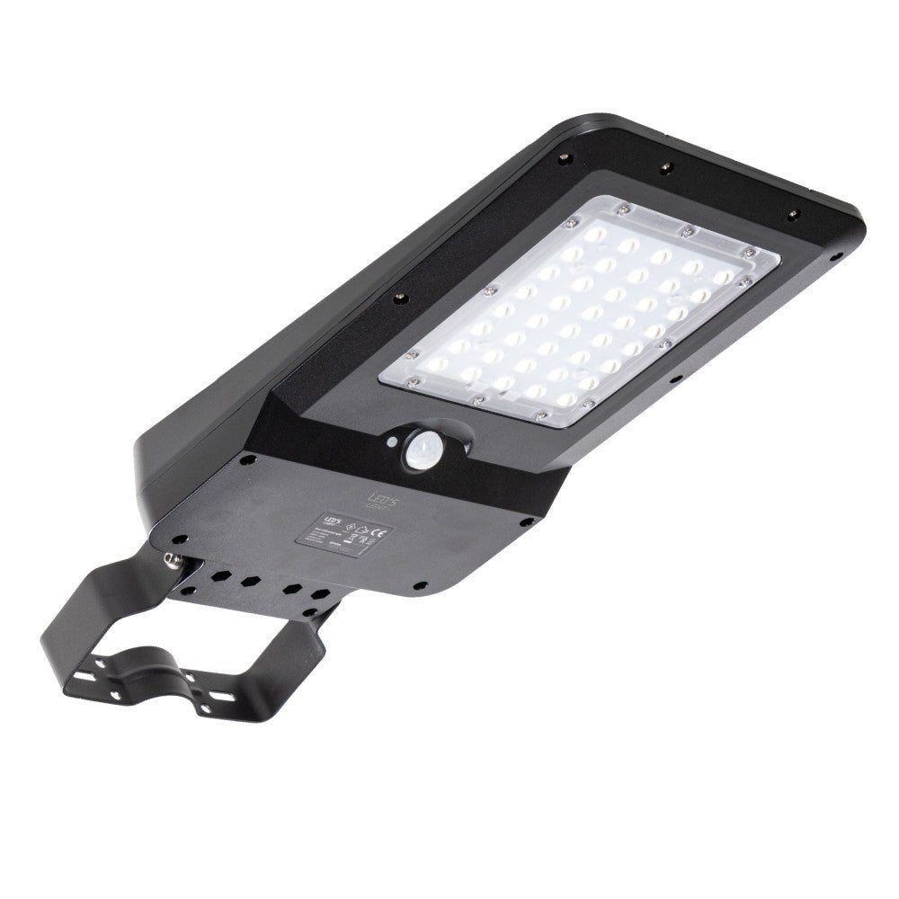 Comnox - LED Solar Buitenstraatverlichting - Duurzaam & Comfortabel - 3000 lm - 4000 K - Zwart