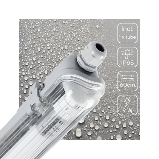 LED's Light LED TL armatuur 60 cm compleet met LED TL buis - 1080lm - 9W - 4000K