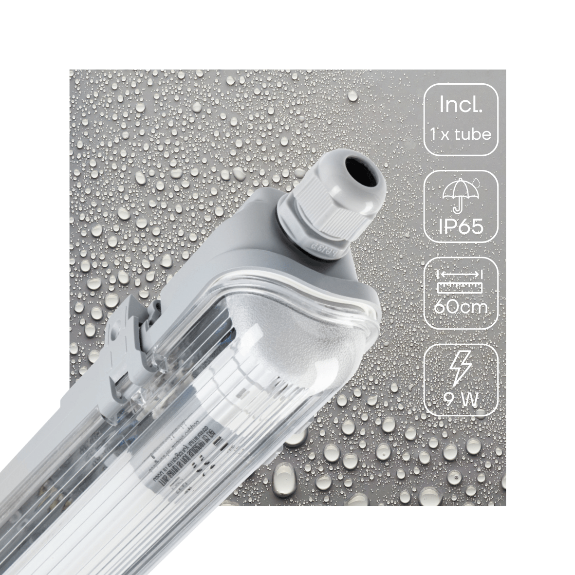 Comnox - FastFix LED TL armatuur - Energiezuinig & Robuust - 60 cm