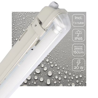 Comnox - Proventa LED TL armatuur met sensor - Waterdicht en slagvast - 150 cm
