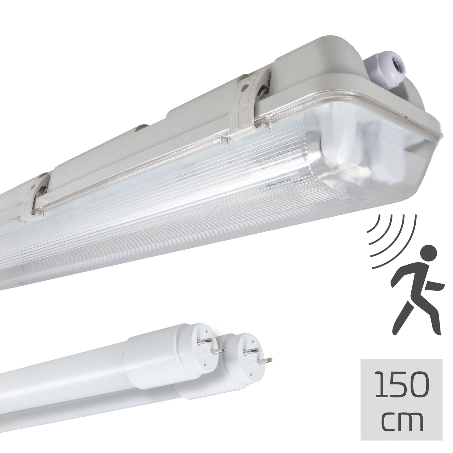 LED's Light LED TL licht balk met sensor 120 cm - Bewegingssensor en nachtsensor - Waterdicht - 4200 lm