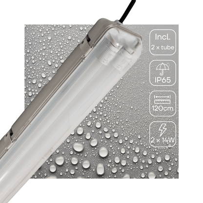 LED's Light LED TL licht balk met sensor 120 cm - Bewegingssensor en nachtsensor - Waterdicht - 4200 lm