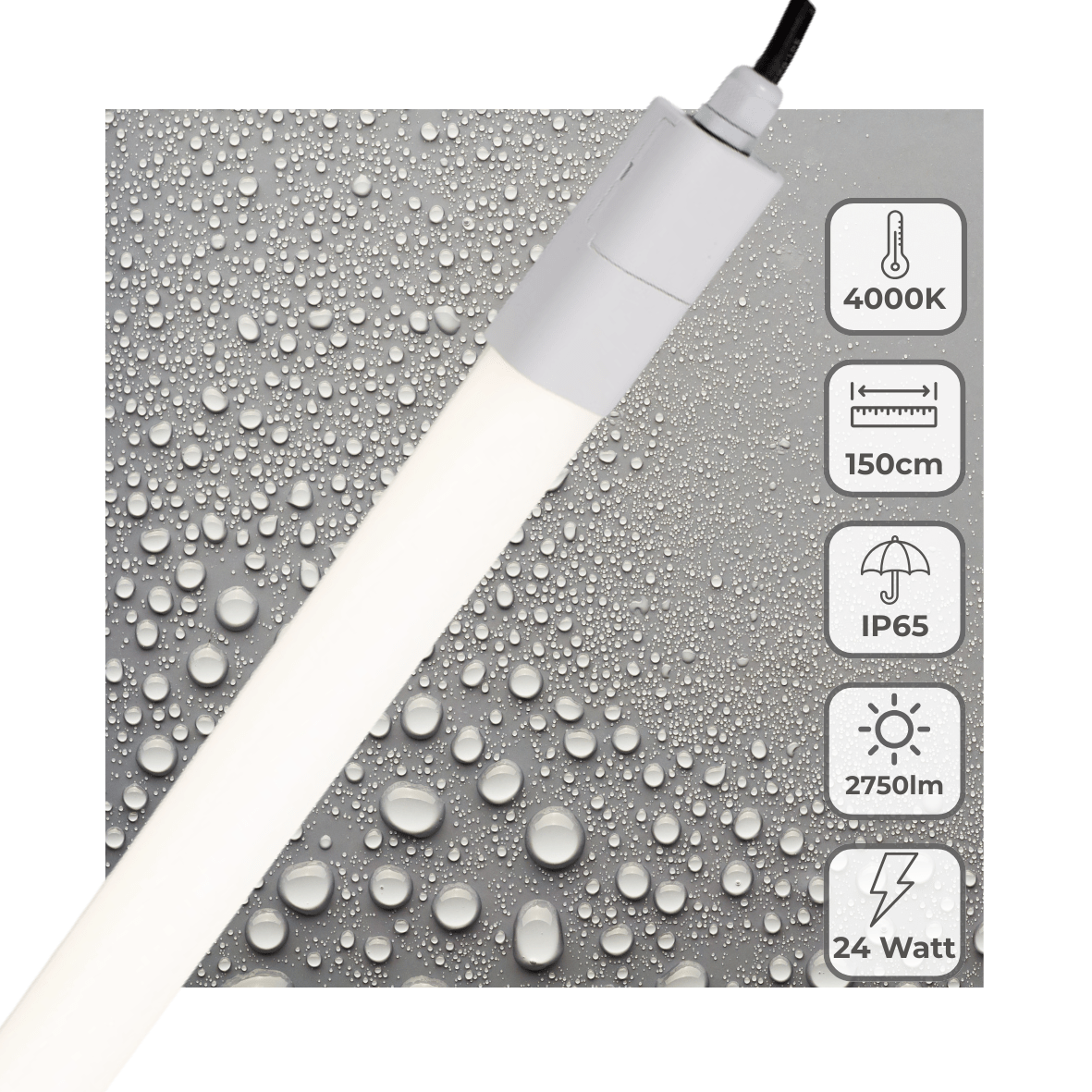 LED's Light LED TL verlichting compleet 150 cm - Geschikt voor buiten en binnen - 2750 lm