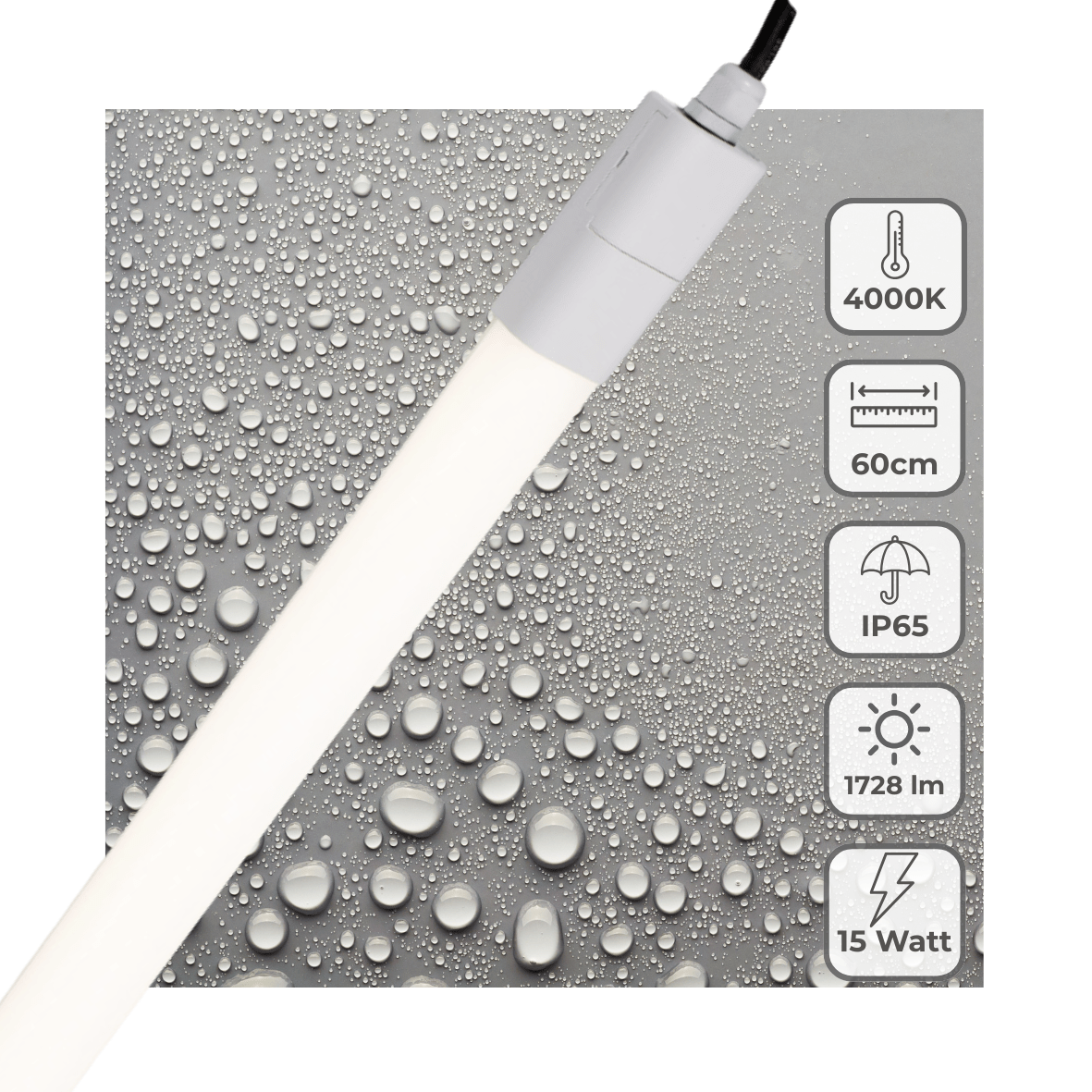 LED's Light LED TL verlichting compleet 60 cm - Geschikt voor buiten en binnen - 1725 lm