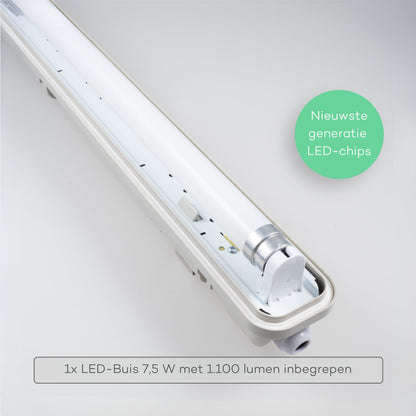 LED's Light LED TL verlichting met sensor 60 cm - Bewegingssensor en nachtsensor - Waterdicht - 1100 lm