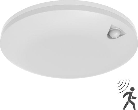 LED's light Plafondlamp met bewegingssensor en schemersensor - dimbaar in 6 standen - IP54 - 30 cm