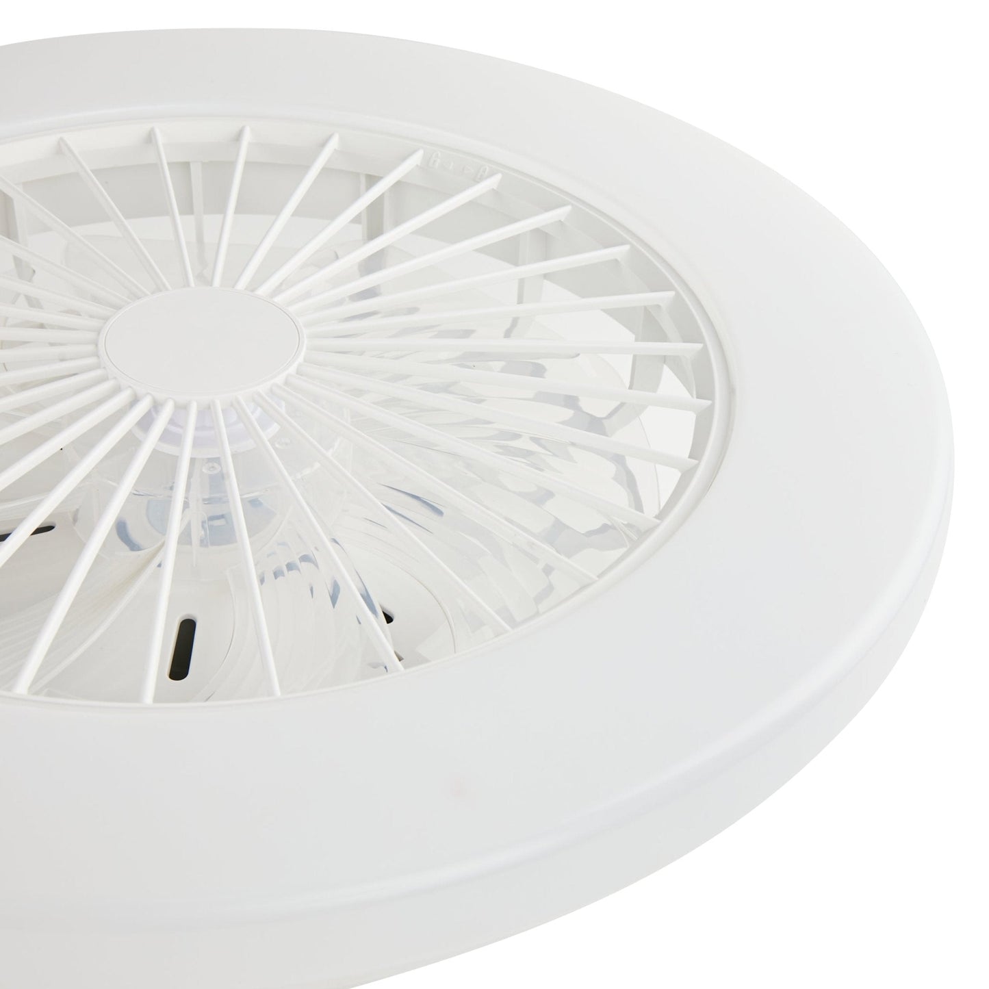 LED’s Light plafondventilator met verlichting 48 cm – Ventilatiesnelheid en bediening met afstandsbediening - Wit
