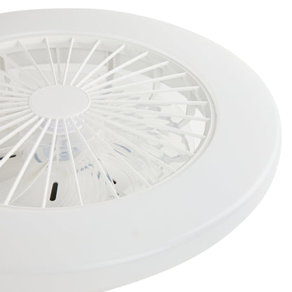LED’s Light plafondventilator met verlichting 48 cm – Ventilatiesnelheid en bediening met afstandsbediening - Wit
