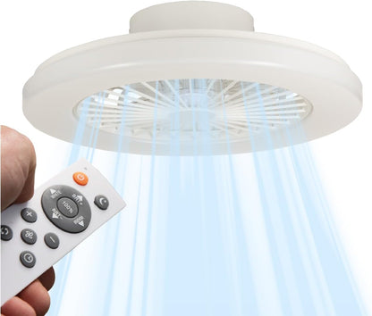 Comnox - LED’S LIGHT - Plafondventilator met verlichting - Comfort & Sfeer - Winter- en zomerstand - 48 cm diameter - Wit