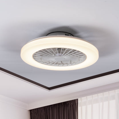 Comnox - LED’S LIGHT - Plafondventilator met verlichting - Comfort & Sfeer - Winter- en zomerstand - 48 cm diameter - Wit