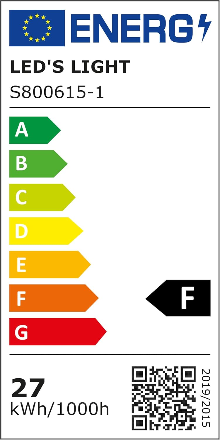 LED’s Light plafondventilator met verlichting 48 cm – Ventilatiesnelheid en bediening met afstandsbediening - Zwart